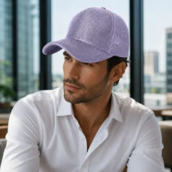Alternative view of CP1142 Stylish Nylon Knitted Mesh Cap for Outdoor Use