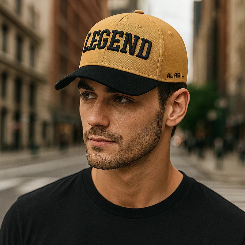 CP1192 Brown & Black Cap with LEGEND Ambrotary text - Image 2