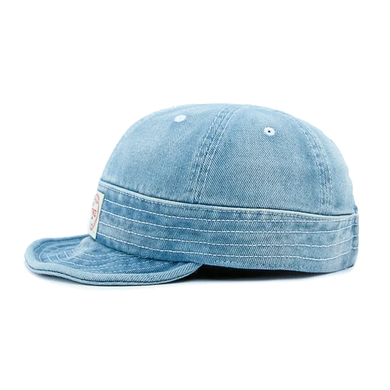 CP1247 Unisex Light Blue Denim Casual Cap - Image 4