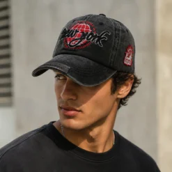 Alternative view of CP1340 Vintage Washed Cotton Baseball Cap