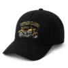 CP1353 Retro Motorbike Logo Black Baseball Cap